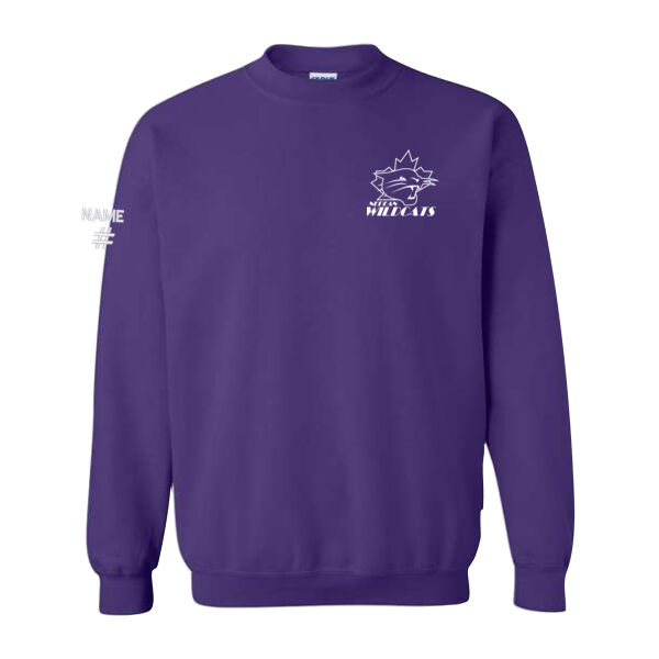 Gildan Unisex Small Paint it Purple Printed Crewneck Thumbnail
